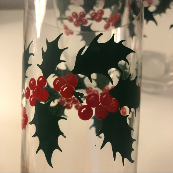 Vintage Christmas 🎄 12 ozHi Ball Glasses - Picture 2 of 2